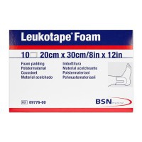 Leukotape Foam: Lâmina de borracha-espuma recortable (caixa de 10 lâminas)
